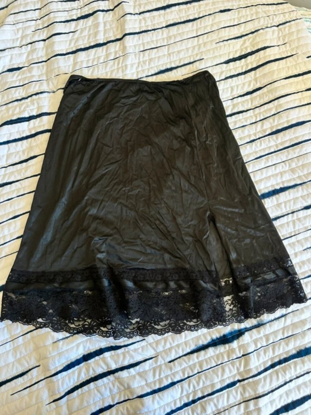 gothic silk slip lingerie skirt
